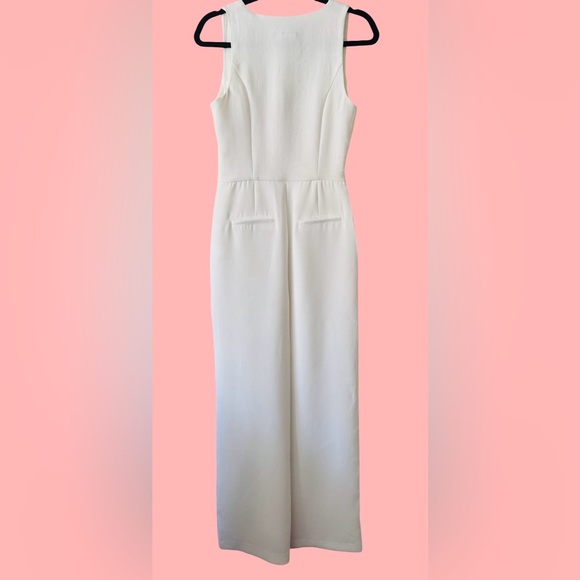 Zara White Sleeveless Women’s Jumpsuit, Size Small. NWT - Picture 3 of 13